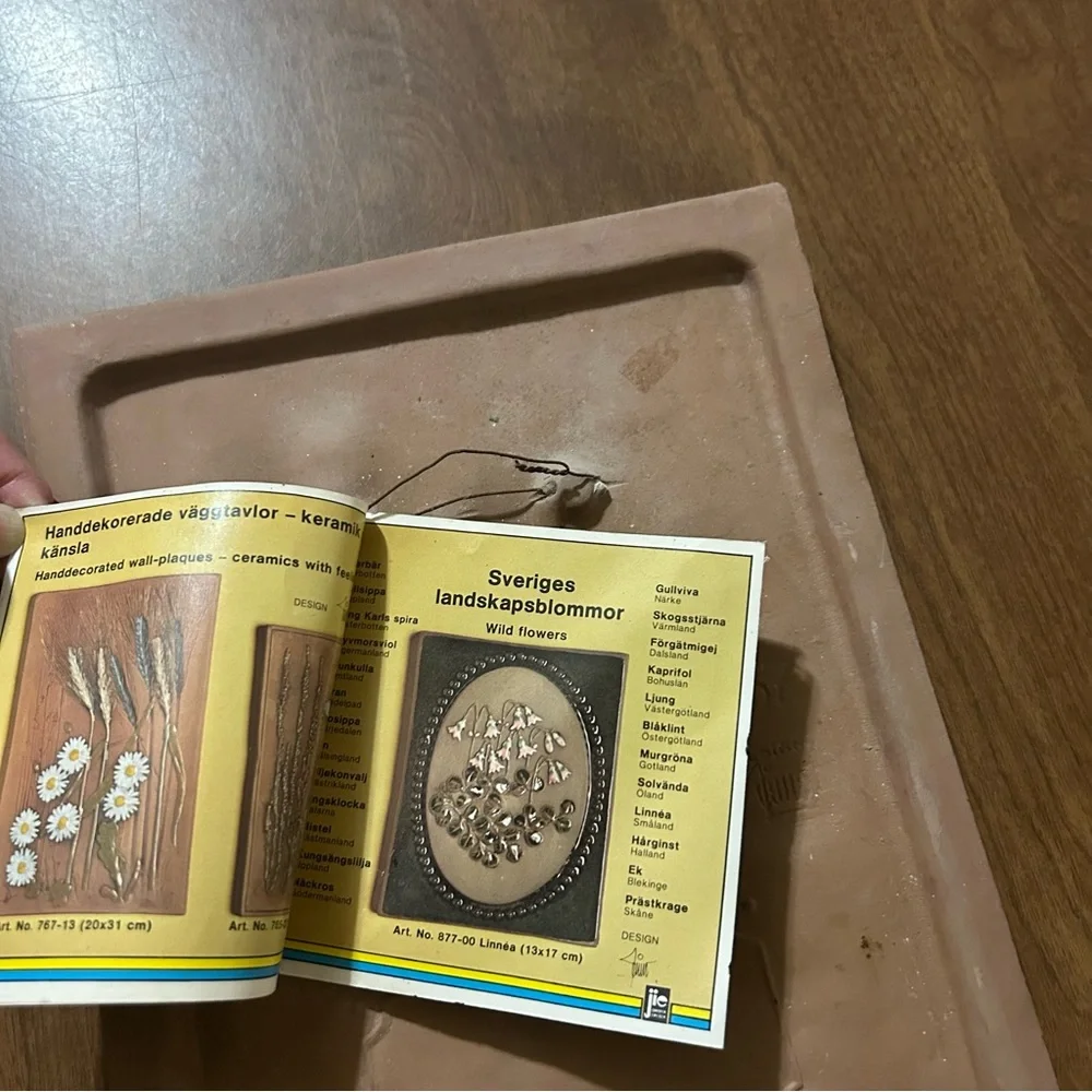 Vintage Swedish hand decorated wall plaque - Picture 6 of 6